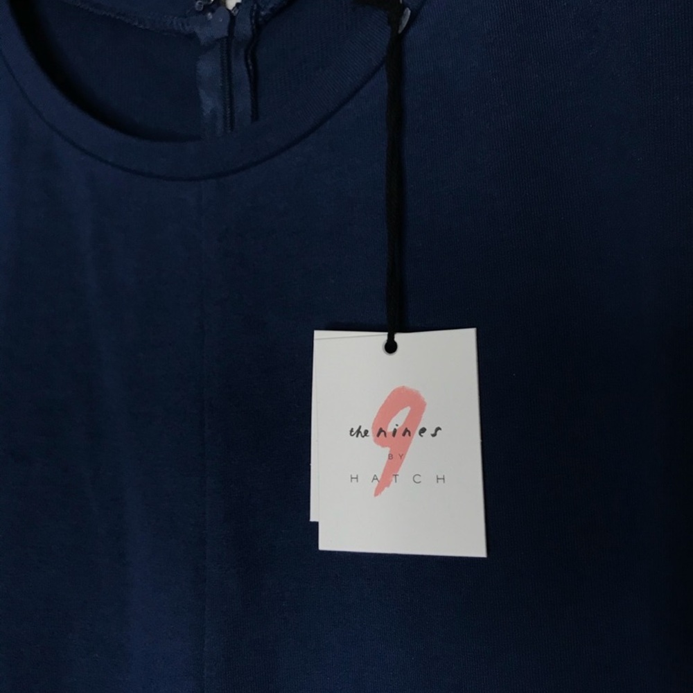 The Nines by Hatch women’s short sleeve French terry maternity jumpsuit - Picture 3 of 6